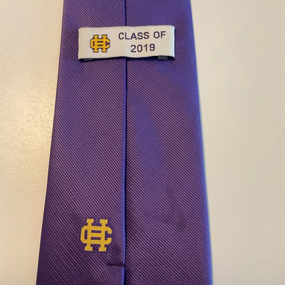 Catholic High, LR, AR, Tie & Belt, Tie-Class of 1999 purple 59” x 3”, Belt-Sz 32 - Picture 4 of 16